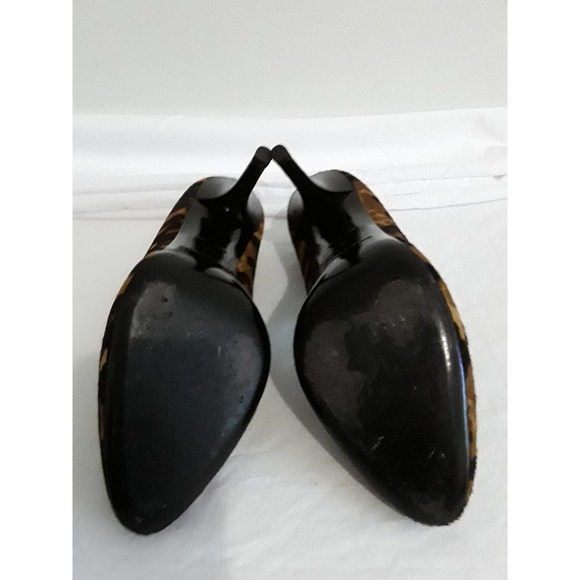 Balenciaga Paris Ponyhide Sz 38 IT / Hair Animal Print Slip On Pumps - Picture 3 of 7